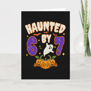 Halloween Spökar 67 Nummer 67 Sex Sju Meme Roligt Kort