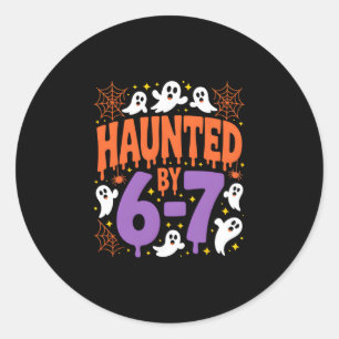 Halloween Spökar 67 Sex Sju Meme 1 (5) Runt Klistermärke