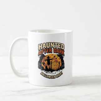 Halloween Spökar Efter Mörkret Kaffemugg