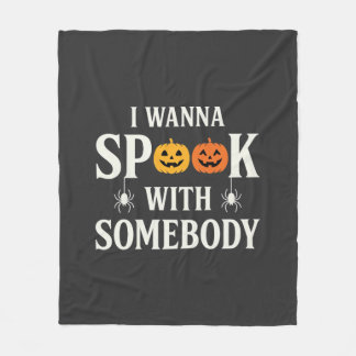 Halloween Spökar Någon Pumpa Spindel SVG Fleecefilt