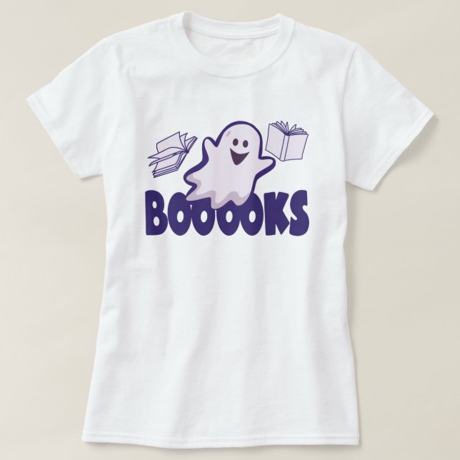 Halloween spökbok  t shirt (Design framsida)