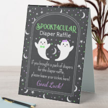 Halloween-spökdiaper raffle