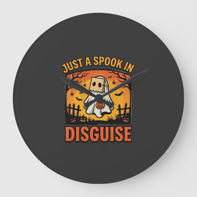 Halloween spökdräkt stor klocka (Framsida)