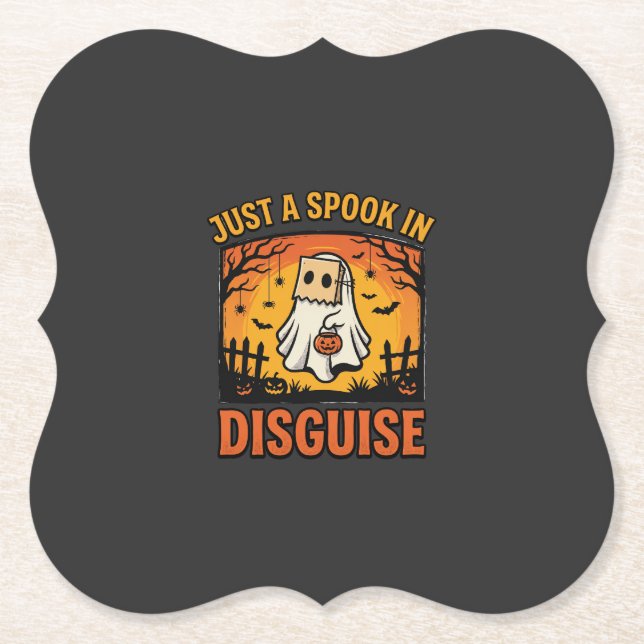 Halloween spökdräkt underlägg papper (Framsida)