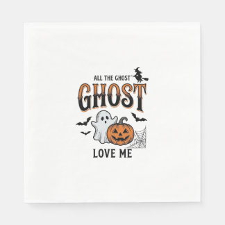 Halloween-spöke Alla spöken älskar mig Rolig vinta Pappersservett