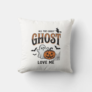 Halloween-spöke Alla spöken älskar mig Roligt Vint Kudde