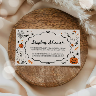 Halloween-spöke Baby Shower-visning Dusch Tilläggskort