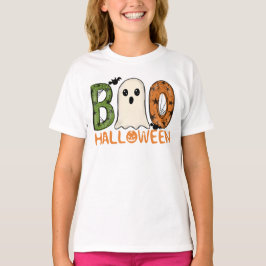 Halloween Spöke Boo Barn T Shirt