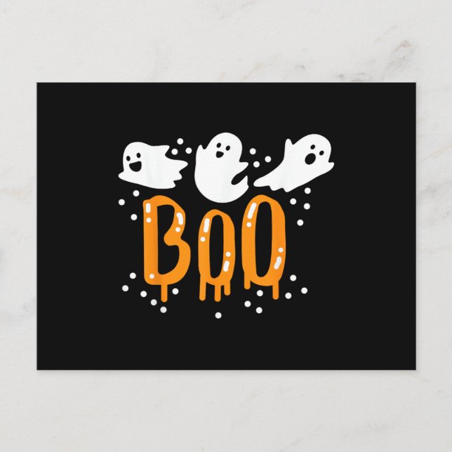 Halloween-spöke Boo Gullet Vykort (Framsida)