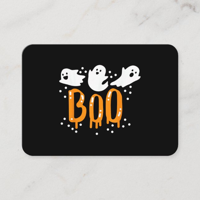 Halloween-spöke Boo Gutt Visitkort (Framsida)
