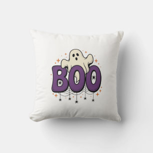 Halloween Spöke Boo Rolig Spindel Vintage_1 Kudde