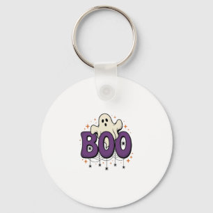 Halloween Spöke Boo Rolig Spindel Vintage_1 Nyckelring