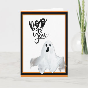 Halloween Spöke Boo To You Söt Rolig Kort