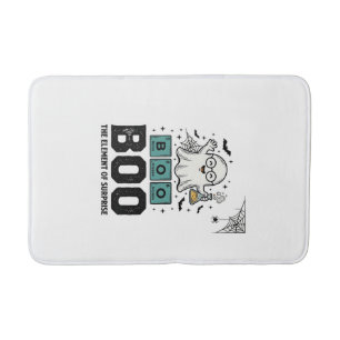 Halloween Spöke Boo Vetenskap Rollig Vintage_1 Badrumsmatta