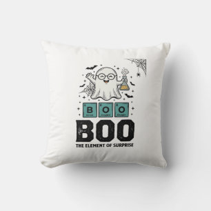 Halloween Spöke Boo Vetenskap Rollig Vintage_1 Kudde