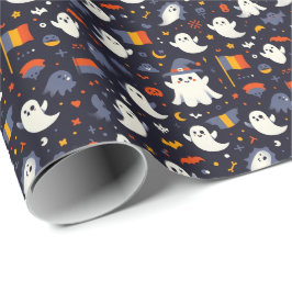 Halloween-spöke i färgerna från den rumänska flagg presentpapper