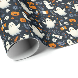 Halloween-spöke i färgerna från den rumänska flagg presentpapper