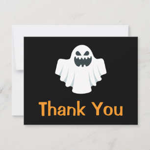 Halloween-spöke läskig tack-kort tack kort