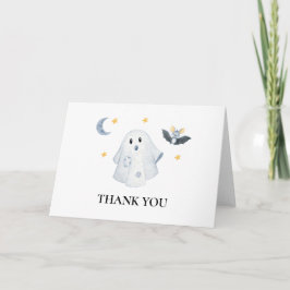 Halloween Spöke Lite Boo Baby Shower Tack Kort
