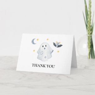 Halloween Spöke Lite Boo Baby Shower Tack Kort