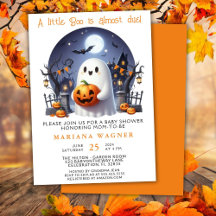 Halloween Spöke Liten Boo Baby Shower