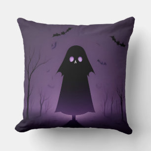 Halloween-spöke med fladdermöss kudde