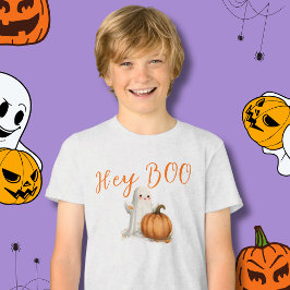 Halloween-spöke med pumpa Hej KUTT  T Shirt