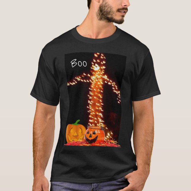 Halloween-spöke med pumpaparty T-shirt (Framsida)