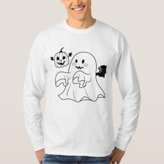 halloween-spöke med pumpkin t shirt