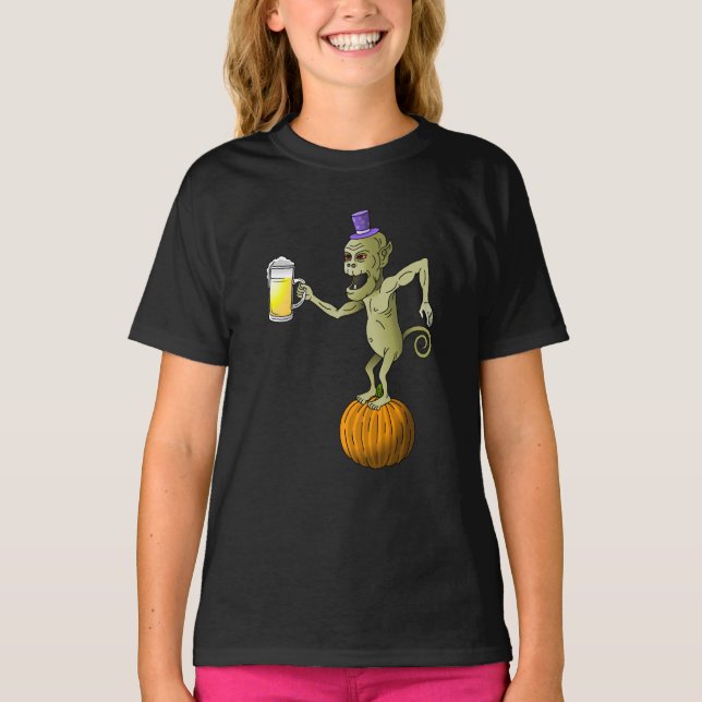 Halloween Spöke Merry T Shirt (Framsida)
