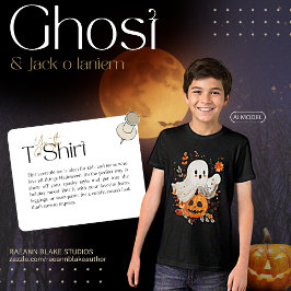 Halloween-spöke och Jack-o-lantern ungdoms-t-shirt T Shirt