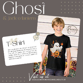 Halloween-spöke och Jack-o-lantern ungdoms-t-shirt T Shirt