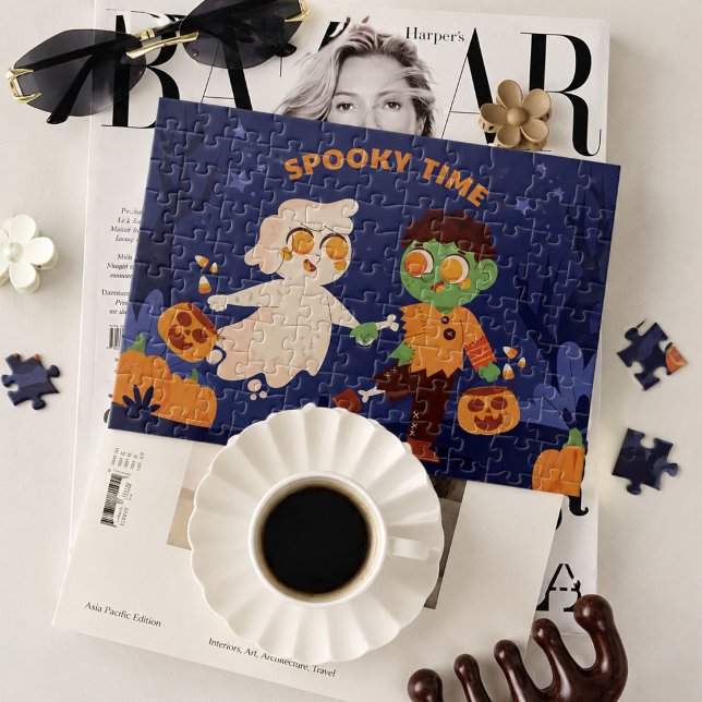Halloween spöke och zombie söta pussel (Skapare uppladdad)