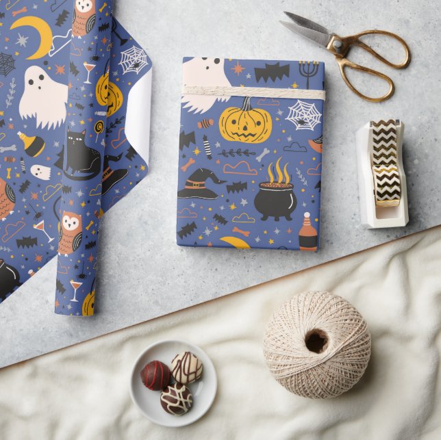 Halloween-spöke  presentpapper (Hantverk)