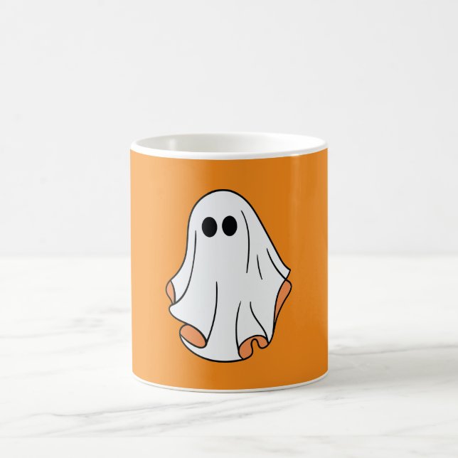 Halloween-spöke, Rolig Halloween, Halloweenfest  Kaffemugg (Center)