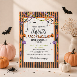 Halloween-spöke Spooktacular födelsedagsinbjudan Inbjudningar