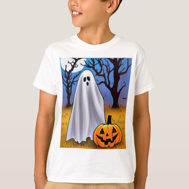 Halloween-spöke T Shirt (Framsida)