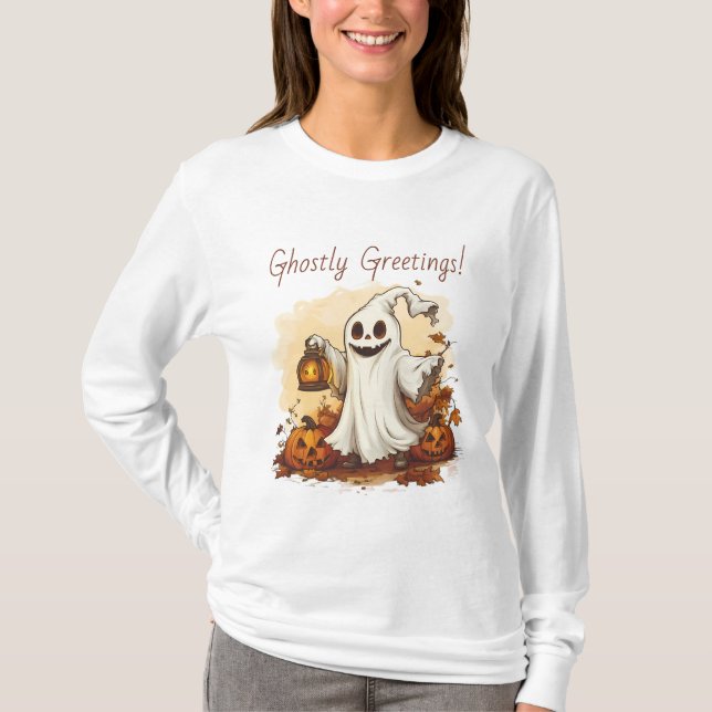 Halloween-spöke T Shirt (Framsida)