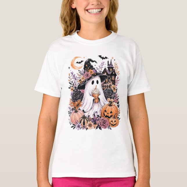 Halloween-spöke T Shirt (Framsida)