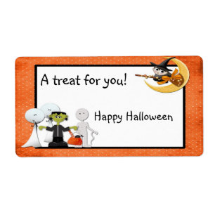 Halloween spökeetikett fraktsedel