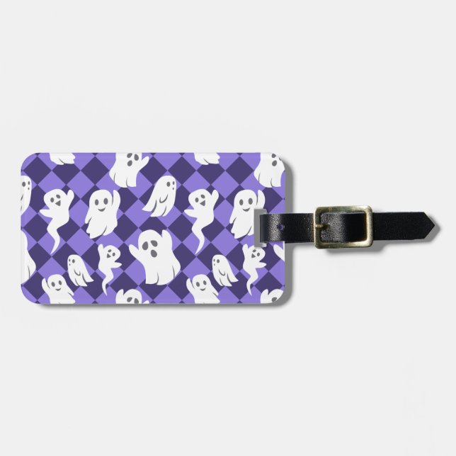 Halloween Spöken Bagagebricka (Horisontell Framsida)