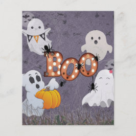 Halloween-spöken Boo Scrapbookpapper