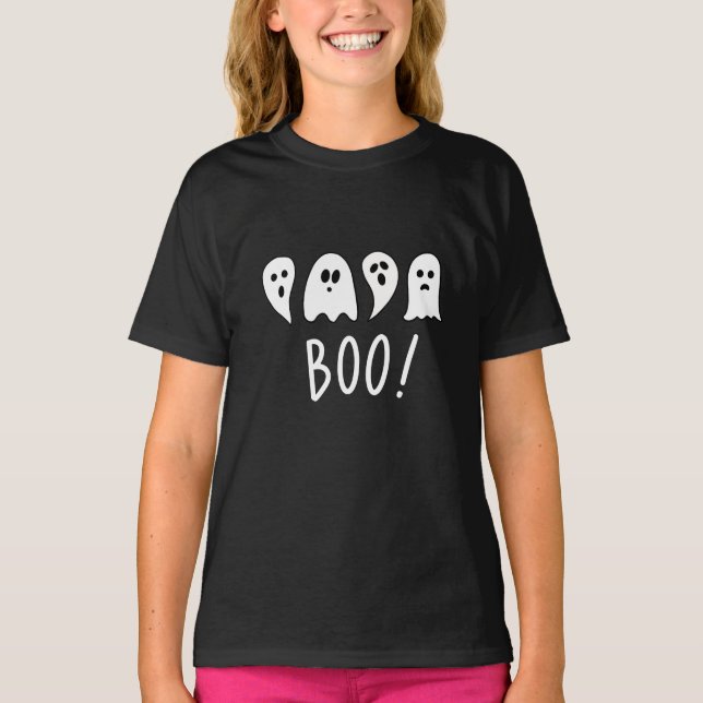 Halloween Spöken Boo T Shirt (Framsida)
