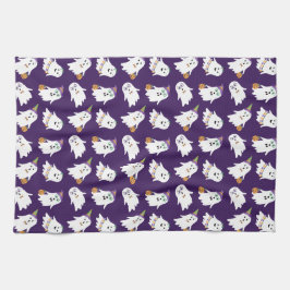 Halloween Spöken Bus eller godis Kökshandduk