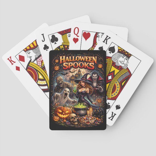 Halloween-spöken Casinokort (Baksidan)