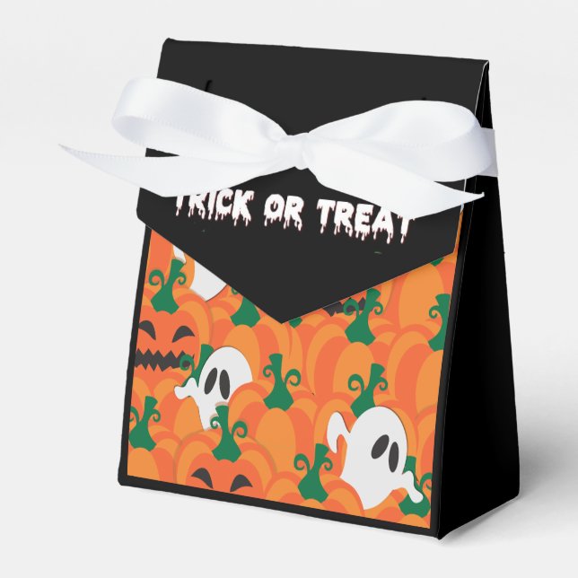 Halloween-spöken Förhäxad pumpafält Förmånslåda Presentaskar (Framsidan Sidan)