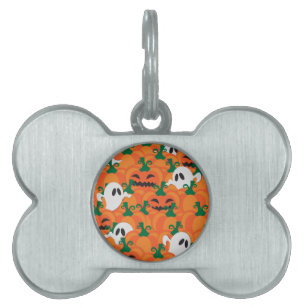 Halloween Spöken Haunted Pumpkin Patch ID-bricka Husdjur
