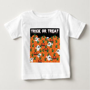 Halloween-spöken Hemskt lapptäcke av pumpor Tee
