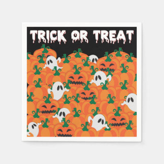 Halloween-spöken Hemsökt Pumpafält Pappersservett