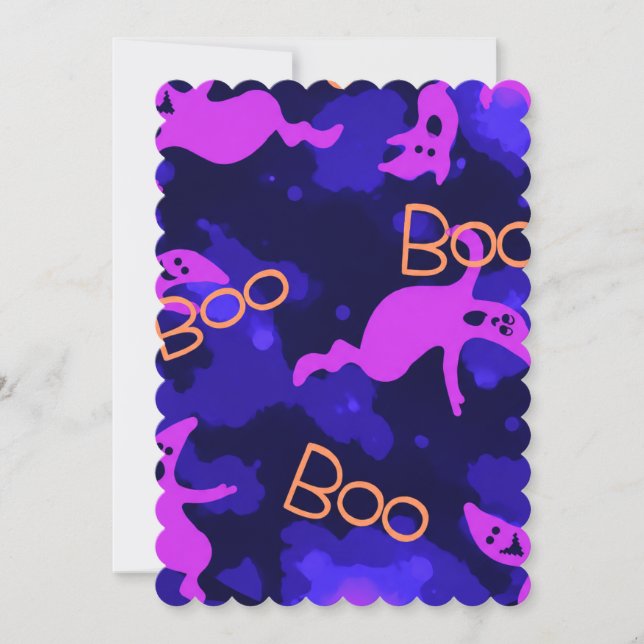 Halloween-spöken i nattens inbjudan (Framsida)